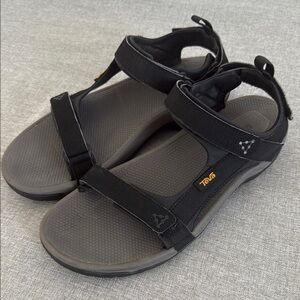 Teva Meachem Black Adjustable Sandals